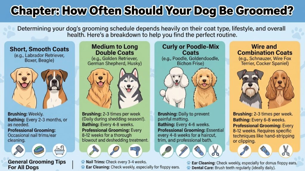 Professional dog grooming session at a pet spa salon near me in Miami featuring a happy dog getting a haircut.
