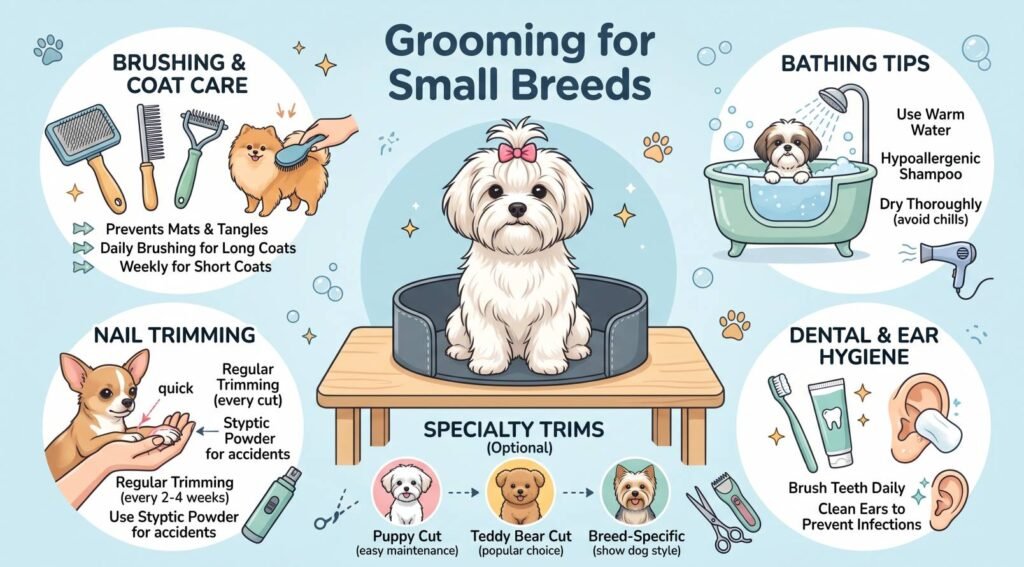 Grooming para Razas Pequeñas Populares en Miami: Guía de Cuidado Frente al Clima Tropical